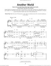 Cover icon of Another World sheet music for piano solo by One Direction, Achraf Jannusi, Bilal Hajji, Eric Sanicola, Geraldo Jacop Sandell, Nadir Khayat and Slam Geo, beginner skill level