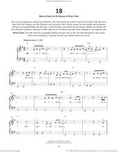 Cover icon of 18 sheet music for piano solo by One Direction, Ed Sheeran and Oliver Frank, beginner skill level