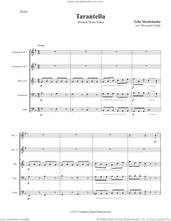 Cover icon of Tarantella (COMPLETE) sheet music for brass quintet by Canadian Brass, Felix Mendelssohn-Bartholdy and Howard Cable, classical score, intermediate skill level