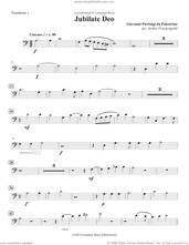 Cover icon of Jubilate Deo (Double Quintet) sheet music for brass quintet (trombone 1) by Canadian Brass, Arthur Frackenpohl and Giovanni Perluigi Da Palestrina, classical score, intermediate skill level