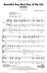 Cover icon of Beautiful Day/Best Day Of My Life (Medley) sheet music for choir (2-Part) by U2, Mac Huff, American Authors, Aaron Accetta, David Rublin, James Adam Shelley, Matthew Sanchez, Shep Goodman, Zachary Barnett and Bono, intermediate duet