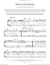 Cover icon of Merry Christmas, (beginner) sheet music for piano solo by Ed Sheeran & Elton John, Ed Sheeran and Elton John, beginner skill level