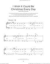 Cover icon of I Wish It Could Be Christmas Every Day sheet music for piano solo by Wizzard and Roy Wood, beginner skill level