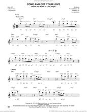 Cover icon of Come And Get Your Love sheet music for harmonica solo by Redbone, Real Mccoy and Lolly Vegas, intermediate skill level