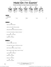 Cover icon of Hold On I'm Comin' sheet music for guitar solo by Sam & Dave, B.B. King & Eric Clapton, David Porter and Isaac Hayes, beginner skill level