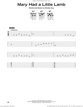 Cover icon of Mary Had A Little Lamb sheet music for guitar solo by Stevie Ray Vaughan and Buddy Guy, beginner skill level