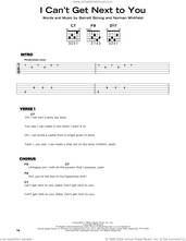 Cover icon of I Can't Get Next To You sheet music for guitar solo by The Temptations, Barrett Strong and Norman Whitfield, beginner skill level