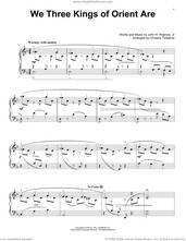 Cover icon of We Three Kings Of Orient Are (arr. Christos Tsitsaros) sheet music for voice and other instruments (E-Z Play) by John H. Hopkins, Jr. and Christos Tsitsaros, easy skill level