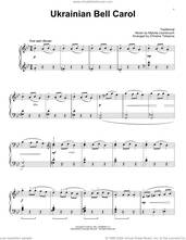 Cover icon of Ukrainian Bell Carol (arr. Christos Tsitsaros) sheet music for voice and other instruments (E-Z Play) by Mykola Leontovych, Christos Tsitsaros and Miscellaneous, easy skill level