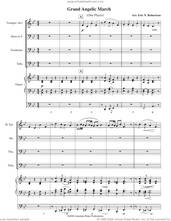 Cover icon of Grand Angelic March (with Organ) (COMPLETE) sheet music for brass ensemble by Canadian Brass, Eric Robertson and Miscellaneous, classical score, intermediate skill level