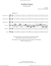 Cover icon of Fanfare Fugue (COMPLETE) sheet music for brass ensemble by Johann Sebastian Bach, Arthur Frackenpohl and Canadian Brass, classical score, intermediate skill level