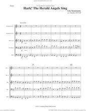 Cover icon of Hark! The Herald Angels Sing (COMPLETE) sheet music for brass ensemble by Canadian Brass, Felix Mendelssohn-Bartholdy and Stephen McNeff, intermediate skill level