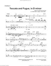 Cover icon of Toccata and Fugue in D Minor sheet music for brass quintet (trombone 2) by Canadian Brass, Fred Mills, Tony Rickard and Johann Sebastian Bach, classical score, intermediate skill level