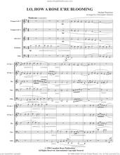 Cover icon of Lo, How A Rose E're Blooming (COMPLETE) sheet music for brass ensemble by Canadian Brass, Christopher Dedrick and Michael Praetorius, intermediate skill level