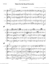 Cover icon of Music for the Royal Fireworks (COMPLETE) sheet music for brass quintet by Canadian Brass, George Frideric Handel and Tony Rickard, classical score, intermediate skill level