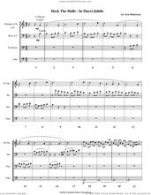 Cover icon of Deck the Halls, in dulci jubilo sheet music for brass ensemble (full score) by Canadian Brass, Eric Robertson and Miscellaneous, intermediate skill level