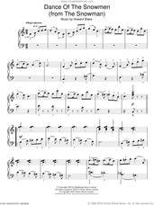 Cover icon of Dance Of The Snowmen sheet music for piano solo by Howard Blake and The Snowman (Movie), easy skill level