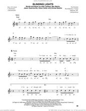 Cover icon of Blinding Lights sheet music for harmonica solo by The Weeknd, Abel Tesfaye, Ahmad Balshe, Jason Quenneville, Max Martin and Oscar Holter, intermediate skill level