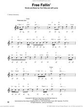 Cover icon of Free Fallin' sheet music for harmonica solo by Tom Petty and Jeff Lynne, intermediate skill level