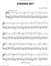 Cover icon of Evening Sky sheet music for piano solo by Austin Farwell, classical score, intermediate skill level