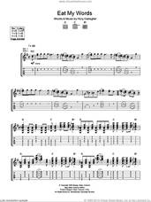 Cover icon of Eat My Words sheet music for guitar (tablature) by Taste and Rory Gallagher, intermediate skill level