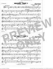 Cover icon of Wicked, part 1 (arr. richard l. saucedo) sheet music for marching band (Bb tenor sax) by Stephen Schwartz and Richard L. Saucedo, intermediate skill level