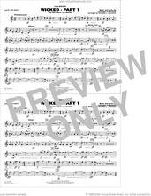 Cover icon of Wicked, part 1 (arr. richard l. saucedo) sheet music for marching band (2nd Bb trumpet) by Stephen Schwartz and Richard L. Saucedo, intermediate skill level