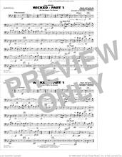 Cover icon of Wicked, part 1 (arr. richard l. saucedo) sheet music for marching band (baritone b.c.) by Stephen Schwartz and Richard L. Saucedo, intermediate skill level