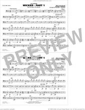 Cover icon of Wicked, part 1 (arr. richard l. saucedo) sheet music for marching band (electric bass) by Stephen Schwartz and Richard L. Saucedo, intermediate skill level