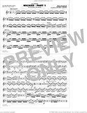 Cover icon of Wicked, part 1 (arr. richard l. saucedo) sheet music for marching band (keyboard percussion) by Stephen Schwartz and Richard L. Saucedo, intermediate skill level