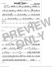 Cover icon of Wicked, part 1 (arr. richard l. saucedo) sheet music for marching band (snare drum) by Stephen Schwartz and Richard L. Saucedo, intermediate skill level