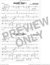 Cover icon of Wicked, part 1 (arr. richard l. saucedo) sheet music for marching band (cymbals) by Stephen Schwartz and Richard L. Saucedo, intermediate skill level