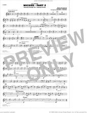 Cover icon of Wicked, part 2 (arr. richard l. saucedo) sheet music for marching band (f horn) by Stephen Schwartz and Richard L. Saucedo, intermediate skill level