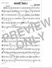 Cover icon of Wicked, part 2 (arr. richard l. saucedo) sheet music for marching band (Bb horn/flugelhorn) by Stephen Schwartz and Richard L. Saucedo, intermediate skill level