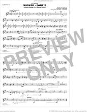 Cover icon of Wicked, part 2 (arr. richard l. saucedo) sheet music for marching band (baritone t.c.) by Stephen Schwartz and Richard L. Saucedo, intermediate skill level