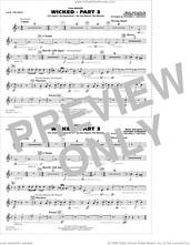 Cover icon of Wicked, part 3 (arr. richard l. saucedo) sheet music for marching band (3rd Bb trumpet) by Stephen Schwartz and Richard L. Saucedo, intermediate skill level