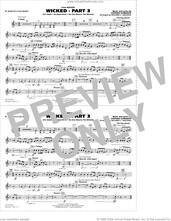 Cover icon of Wicked, part 3 (arr. richard l. saucedo) sheet music for marching band (Bb horn/flugelhorn) by Stephen Schwartz and Richard L. Saucedo, intermediate skill level