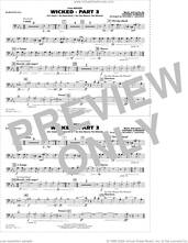 Cover icon of Wicked, part 3 (arr. richard l. saucedo) sheet music for marching band (baritone b.c.) by Stephen Schwartz and Richard L. Saucedo, intermediate skill level