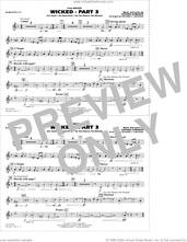 Cover icon of Wicked, part 3 (arr. richard l. saucedo) sheet music for marching band (baritone t.c.) by Stephen Schwartz and Richard L. Saucedo, intermediate skill level