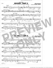 Cover icon of Wicked, part 3 (arr. richard l. saucedo) sheet music for marching band (tuba) by Stephen Schwartz and Richard L. Saucedo, intermediate skill level