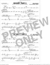 Cover icon of Wicked, part 3 (arr. richard l. saucedo) sheet music for marching band (aux percussion) by Stephen Schwartz and Richard L. Saucedo, intermediate skill level