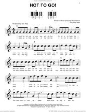 Cover icon of HOT TO GO! sheet music for piano solo by Chappell Roan, Daniel Nigro and Kayleigh Rose Amstutz, beginner skill level