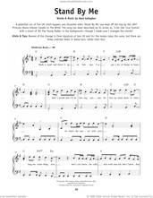 Cover icon of Stand By Me, (beginner) sheet music for piano solo by Oasis and Noel Gallagher, beginner skill level