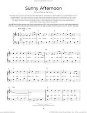 Cover icon of Sunny Afternoon sheet music for piano solo by The Kinks and Ray Davies, beginner skill level