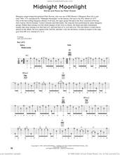 Cover icon of Midnight Moonlight (arr. Fred Sokolow) sheet music for banjo solo by Peter Rowan and Fred Sokolow, intermediate skill level