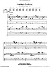 Cover icon of Bad Boy For Love sheet music for guitar (tablature) by Rose Tattoo and Ian Rilen, intermediate skill level