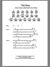 Cover icon of The Door sheet music for guitar (chords) by George Jones, Billy Sherrill and Norro Wilson, intermediate skill level
