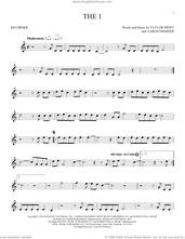 Cover icon of the 1 sheet music for recorder solo by Taylor Swift and Aaron Dessner, intermediate skill level