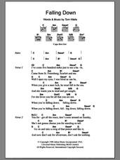 Cover icon of Falling Down sheet music for guitar (chords) by Tom Waits, intermediate skill level