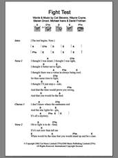 Cover icon of Fight Test sheet music for guitar (chords) by The Flaming Lips, Cat Stevens, David Fridman, Michael Ivans, Steven Drozd and Wayne Coyne, intermediate skill level
